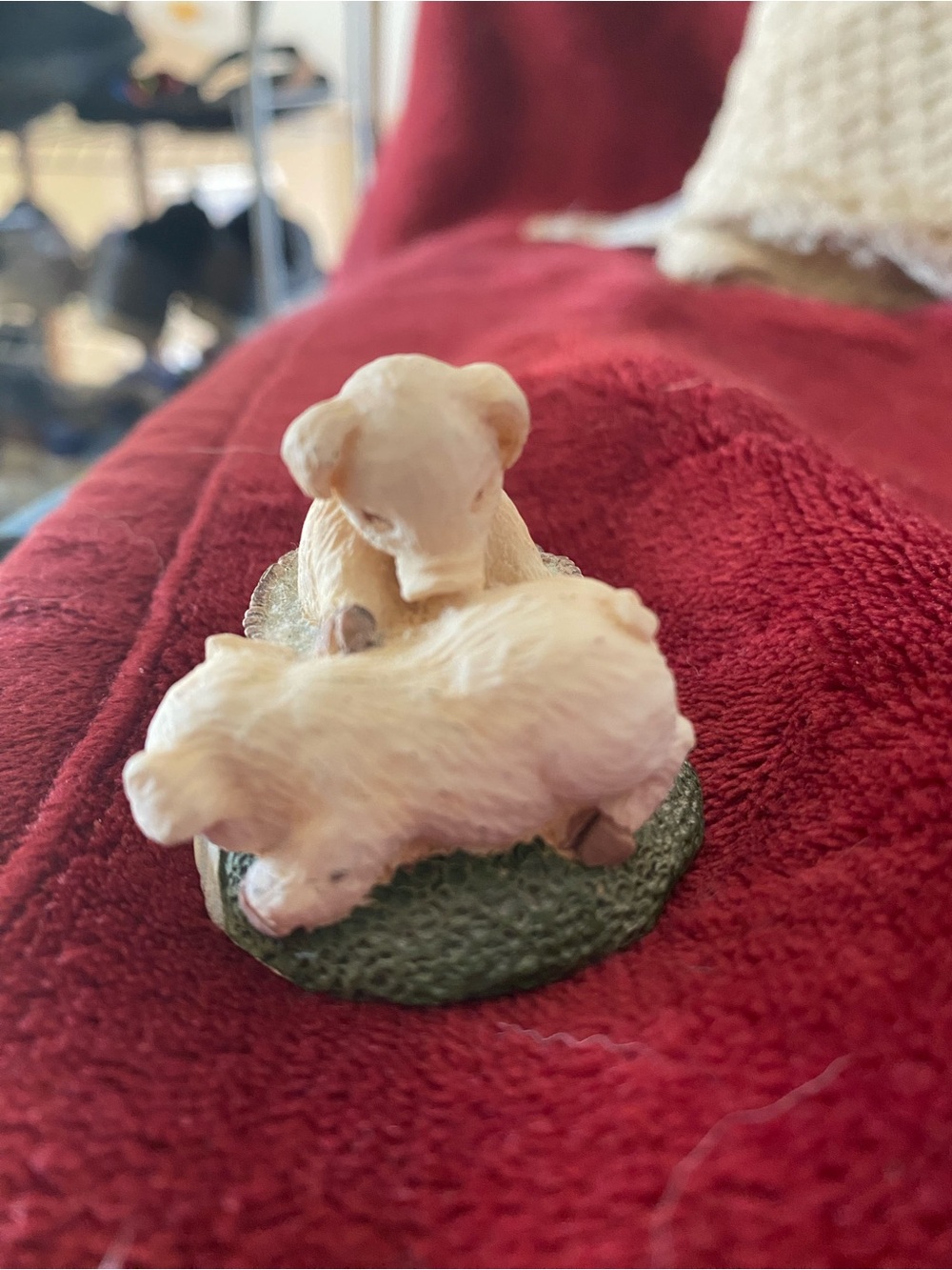 Small Pets Decorative Piglet Figurine - Cream